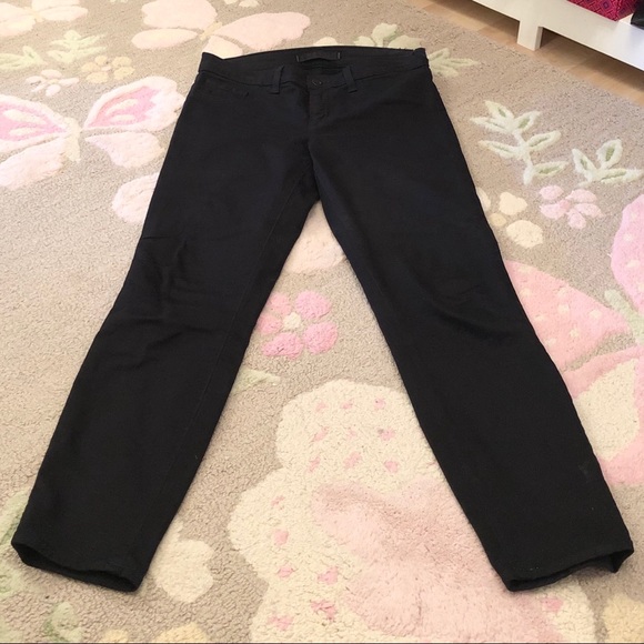 J BRAND 835 Capri Cropped Skinny Jeans Black Sz 28 - Picture 5 of 11
